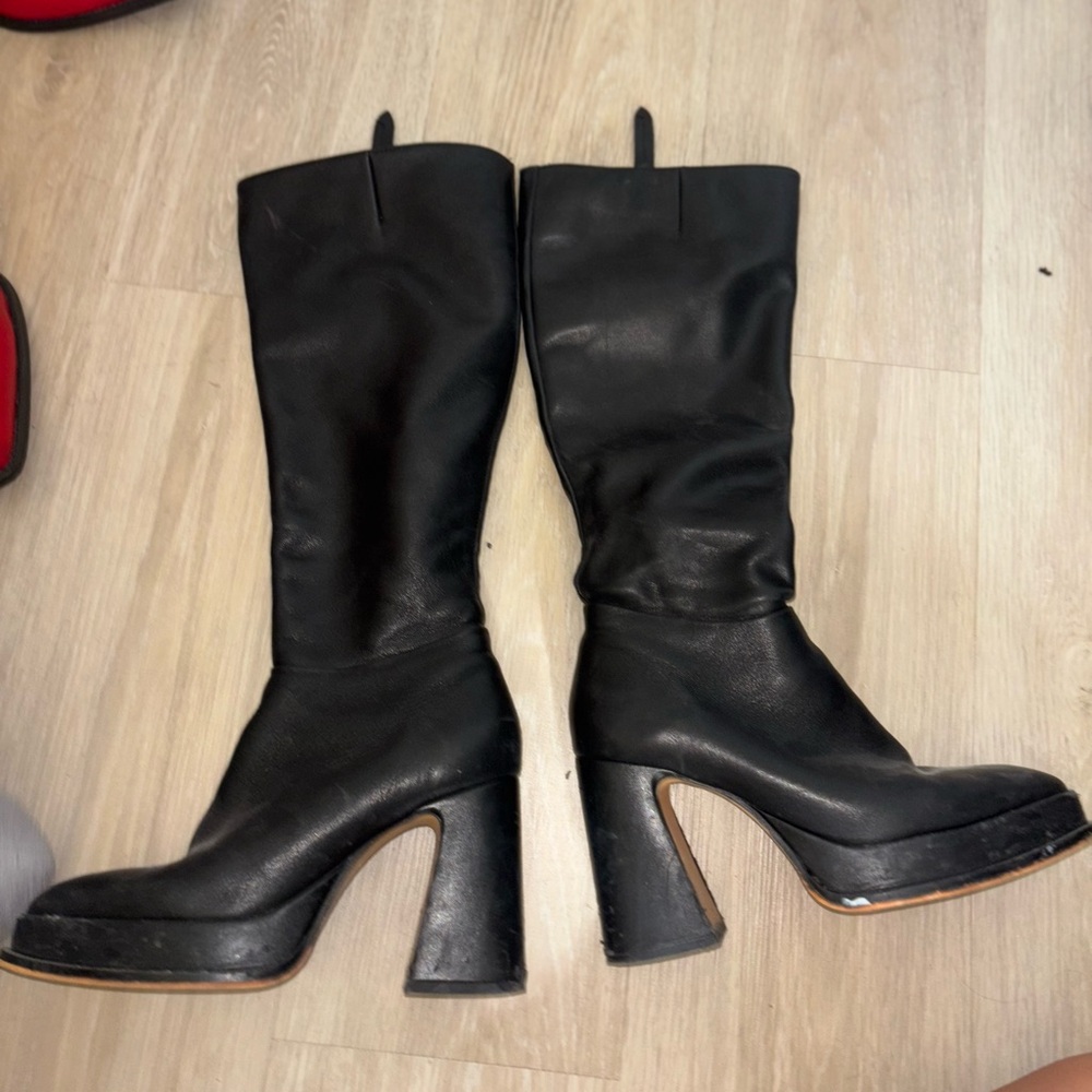 Steve Madden Black Heeled Boots